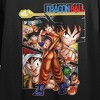 Dragon Ball Classic Group & Logo Crew Neck Short Sleeve Women's Black Crop T-shirt - 2 of 3