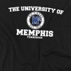 University of Memphis Official Circle Logo Adult T Shirt, Black - 2 of 4