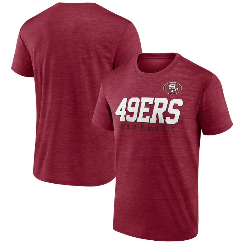 NFL San Francisco 49ers Men&#39;s Quick Turn Performance Short Sleeve T-Shirt, 1 of 4