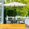 Aoodor 10 ft Patio Umbrella, Outdoor Table Umbrella, Market Umbrella with 3 Tier - 4 of 4