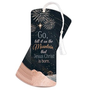 Dicksons Go Tell It On The Mountain 6 Inch Paper Christmas Keepsake Bookmark with Tassel Pack of 12 - 1 of 2