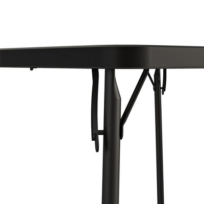 COSCO XL 38.5" Black Fold-in-Half Plastic Card Table