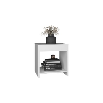 Vynxaria Chroma 16.5" Tall Minimalistic Nightstand with Open Shelf
