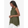 Jessica London Women's Plus Size Crinkled Tunic - 4 of 4