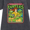 - Teenage Mutant Ninja Turtles - Retro Group April Graphic Short Sleeve Fleece Dress - 2 of 3