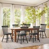 Arceso Dining Chairs Set of 4, Wooden Chairs with Cushion, Farmhouse Windsor Kitchen Room Chairs - 3 of 4