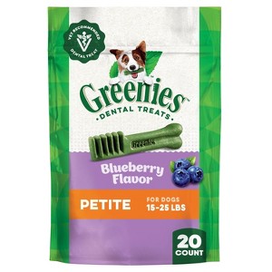 Greenies Small Chewy Dental Dog Treats Blueberry Flavor - 12oz - 1 of 4