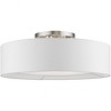 Livex Lighting Gilmore 4 - Light Semi-Flush Mount in  Brushed Nickel/Shiny White - 3 of 3