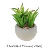 Unique Bargains Artificial Plants Plastic Green 2.95"x2.95"x2.76" 1Pc - 3 of 4