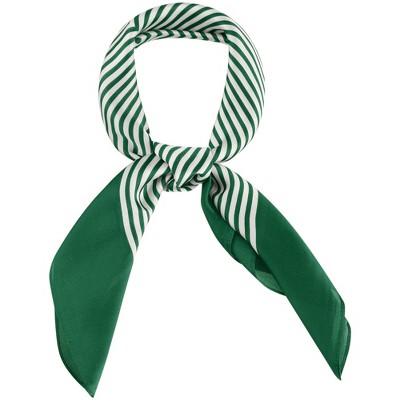 INSPIRE CHIC Women's Stripe Print Square Neckerchief Headband 27.56*27.56 inches(L*W)