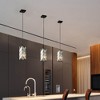 VYNXARIA 4 Inch Black Modern Crystal Prism Ceiling Lights, 3 Pack Adjustable Hanging Pendant Lamps - 4 of 4