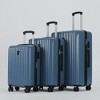 ROBOTIME Luggage, Suitcase Set with Double Spinner Wheels and U-Shaped Pillow, Large Capacity Case for Trips, 3PCS, Blue, 30.31"*19.29"*11.83" - 3 of 4
