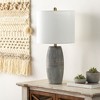 Mark & Day Kan 24"H x 12"W x 12"D Modern Gray Table Lamps - 2 of 4