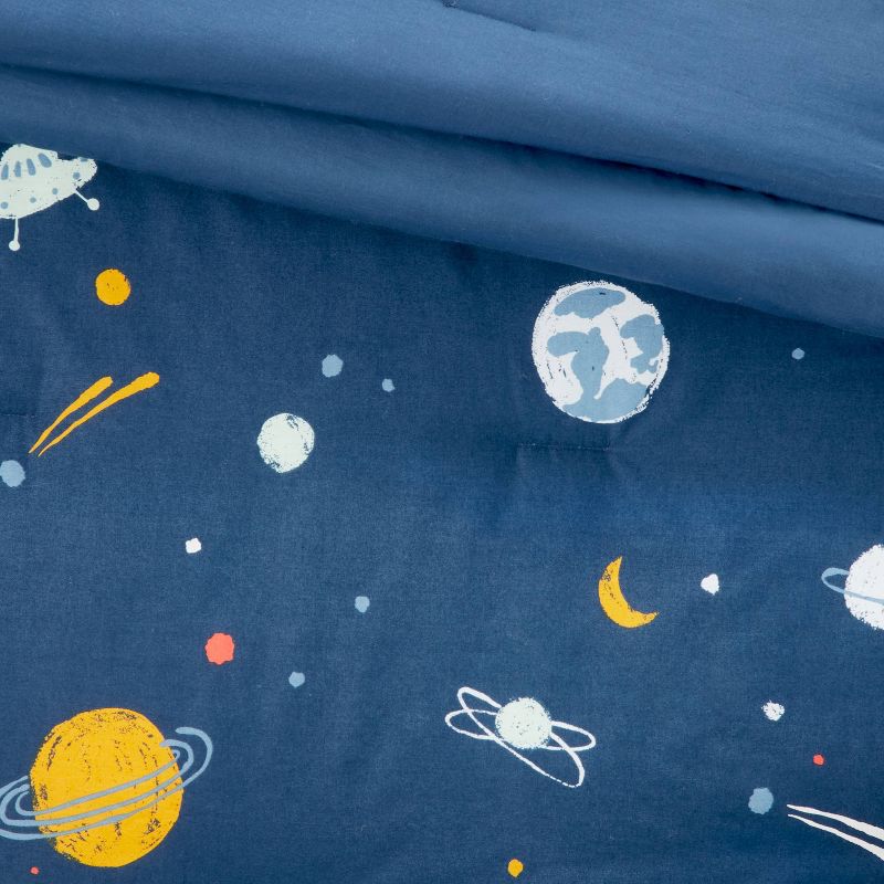 Toddler Space Kids&#39; Comforter Navy - Pillowfort&#8482;, 4 of 7