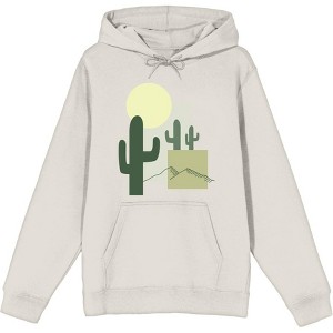 Natural World Cacti & Shapes Adult Long Sleeve Hoodie - 1 of 2
