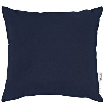 Navy Blue Sunbrella Canvas Square Outdoor Pillow Set