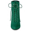 Allegra K Women's Pointy Toe Zip Lace Up Stiletto Heel Ankle Boots - 3 of 4
