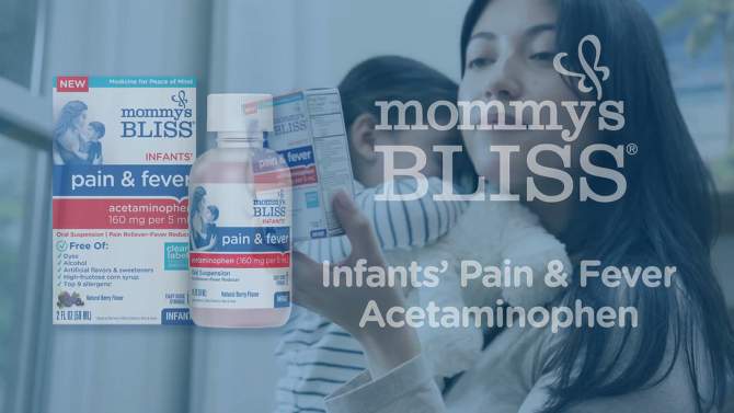 Mommy&#39;s Bliss Infant Pain &#38; Fever Acetaminophen - 2 fl oz, 2 of 14, play video