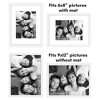 Americanflat 5 Pack of Picture Frames with Mat - Plexiglass Cover - 4 of 4