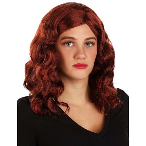 HalloweenCostumes.com One Size Fits Most  Women  Adult Marvel Black Widow Costume Wig | Superhero Accessories, Red - 1 of 4