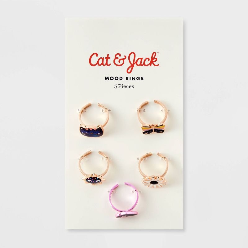 Girls&#39; 5pk Mood Ring Set - Cat &#38; Jack&#8482;, 3 of 5