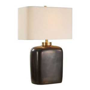 Uttermost Quentin Table Lamp-Vintage Inspired Bronze with Crackled Detailing - 1 of 4