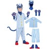 HalloweenCostumes.com X Small  Boy  Kid's Bedtime Blues Pete the Cat Costume | Exclusive Costumes, White/Blue/Blue - 3 of 4