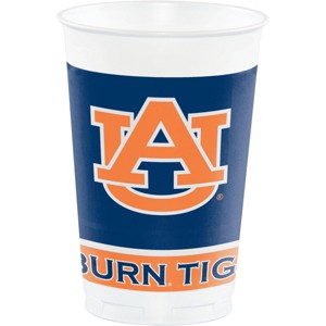 Creative Converting Auburn Tigers 20oz Plastic Cup Kit 24ct - 1 of 2