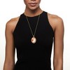 Ross-Simons Italian Orange Shell Santa Cameo Pendant Necklace in 18kt Gold Over Sterling Size - 2 of 4