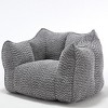Grungis Bean Bag Chair,Beanbag Chair with Highly Resilient Foam,Adult Lounge Sofa,Large Comfy Couch for Living Room Bedroom - 4 of 4
