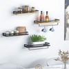Racxily 2Pcs Bathroom Shelf with Towel Rack, Wall Mounted Shower Shelves, Bathroom Organizers, Stainless Storage Racks - 4 of 4