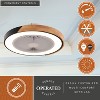 VAXCEL Everette 20-in W Matte Black and Wood Contemporary Ceiling Fan with DC Motor, Light Kit and Remote - 2 of 4