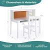 Guidecraft Kids Media Desk and Chair Set: Kids Desk and Chair, Girls Study Desk with Hutch and Storage Shelf, Wood Bedroom Furniture Set - 2 of 4