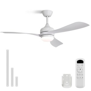 Sofucor Ceiling Fans with Lights and Remote Dimmable LED Quite Reversible DC Motor Modern Indoor Outdoor Ceiling Fan with light for Farmhouse Bedroom - 1 of 4
