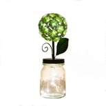 13" Glass Hydrangea Jar with Lights - Ultimate Innovations