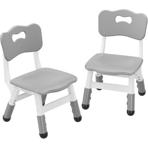 Kids Chairs Plastic, Preschool Chairs, with Non-Slip Pads, Max Load 180 Lbs for Daycare, Classroom & Home Use, 2 Pack - 1 of 4