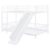 NicBex Twin Over Twin Bunk Bed with Slide and Guardrail with Convenient Gate,Twin Loft Bed with Ladder,Modern Bunk Beds,Bunk Beds for Bedroom - 4 of 4