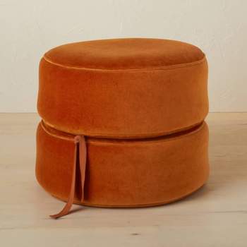 Olivia Round Pouf Rust - Opalhouse™ designed with Jungalow™