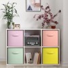 Sorbus 11 Inch 4 Pack Foldable Fabric Storage Cube Bins with Handles - for Organizing Closet, Nursery, Playroom, and More - 3 of 4