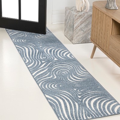 JONATHAN Y Maribo High-Low Abstract Groovy Striped Indoor/Outdoor Area Rug