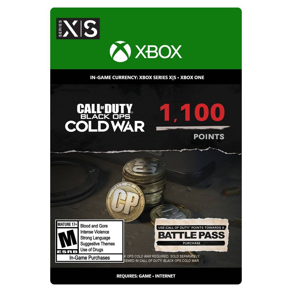 Photos - Game Call of Duty: Black Ops Cold War 1,100 Points - Xbox Series X|S/Xbox One (