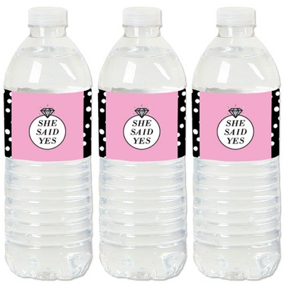 Big Dot of Happiness Omg, You're Getting Married - Engagement Party Water Bottle Sticker Labels - Set of 20