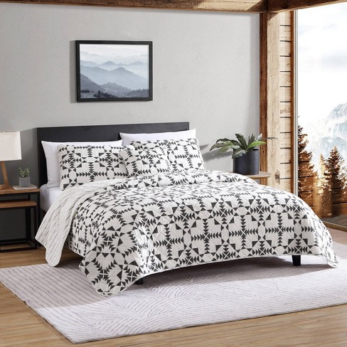 Eddie Bauer Arrowhead Quilt Bedding Set Charcoal Gray : Target