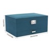 YIYIBYUS Green Flannel 3-layer Jewelry Organizer Necklace Storage Box - 4 of 4