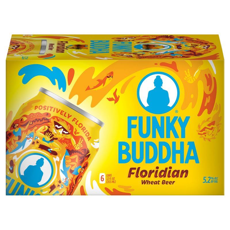 Funky Buddha Floridian Hefeweizen Beer - 6pk/12 fl oz Cans, 5 of 7