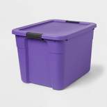 20gal Latching Storage Tote Royal Purple - Brightroom™