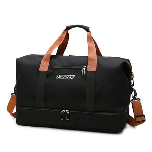 Hachikiko 2-Pack Travel Duffle Bags Set - Large & Small Dry-Wet Separation Gym Yoga Sports Bag with Adjustable Shoulder Strap - 1 of 1
