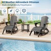 TROPOW Ottoman for Adirondack Chair, HDPE Adirondack Ottoman Footrest, Weather Resistance Outdoor Footstool for Outside Porch Pool - 4 of 4