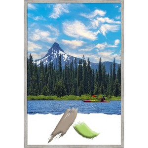 Amanti Art Shiplap White Narrow Wood Picture Frame - 1 of 4