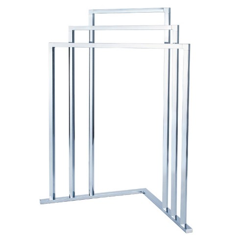 Corner outlet towel rail